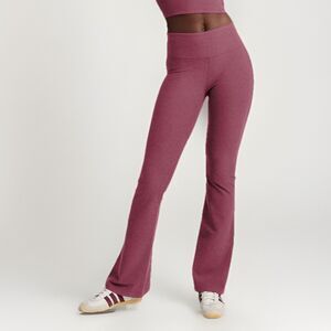 Beyond Yoga Spacedye Mid-Rise Bootcut Yoga Pant Size XL Mauve Heather